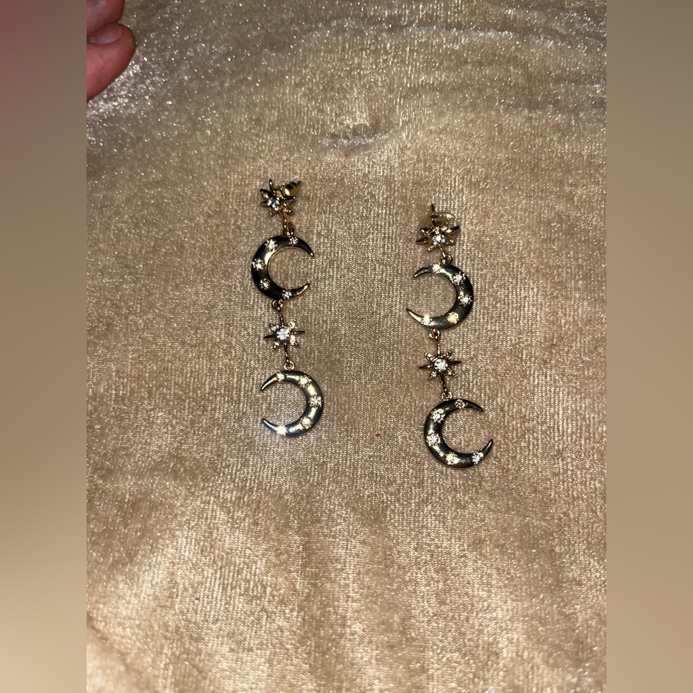 Moon and stars earrings
